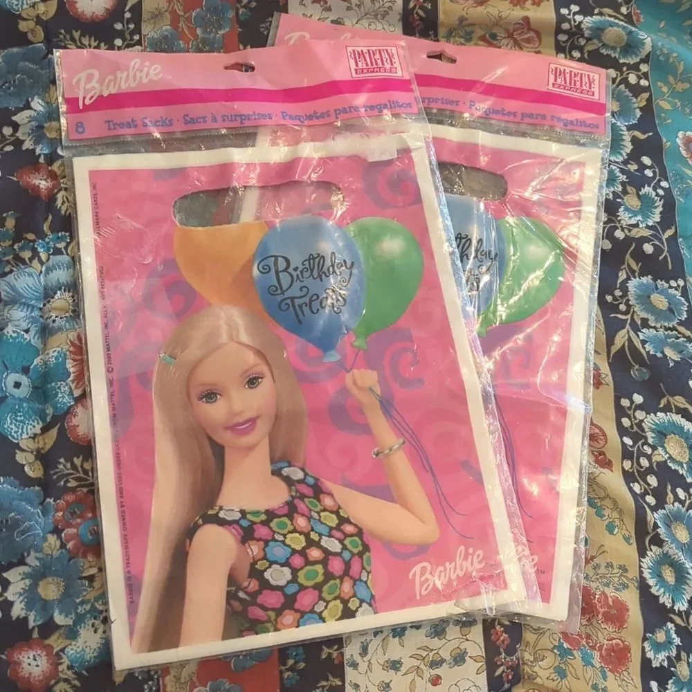 Barbie‎ vintage Birthday Treat sacks bags NIP